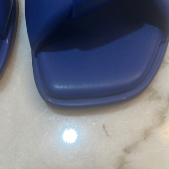 Chico's Blue Slide Sandals Minimalist Design - Picture 6 of 6